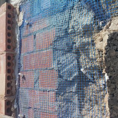 Detalle De Colocacin De Varillas De Fibra De Vidrio Y Malla De Fibra